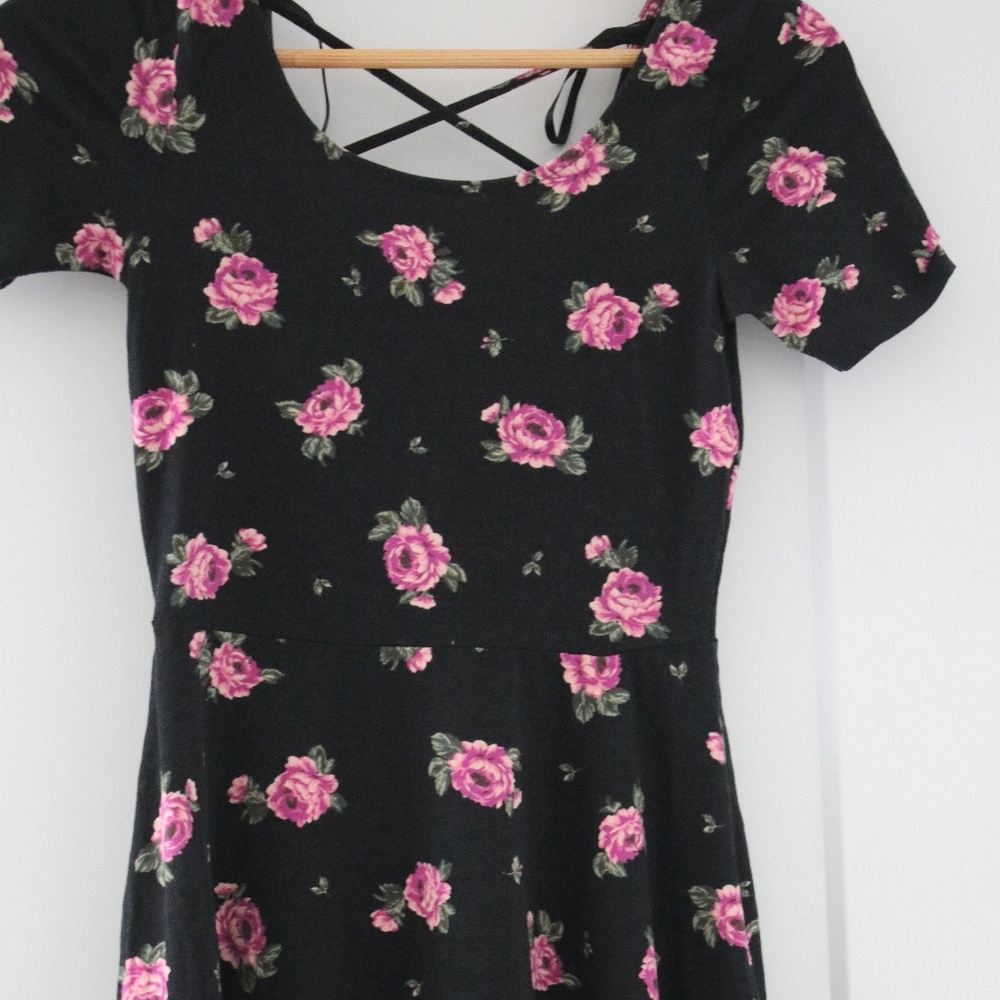 Forever 21 floral purple dress Small